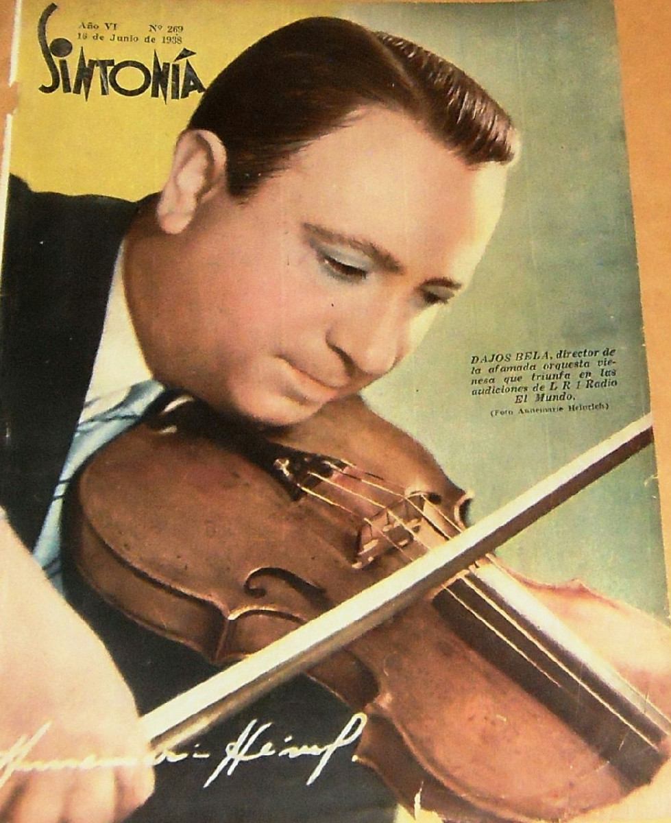 SINTONIA magazine side cover 16 June 1938