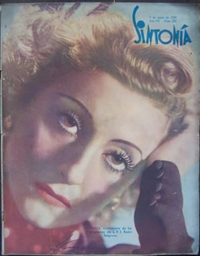 SINTONIA magazine side cover  1939