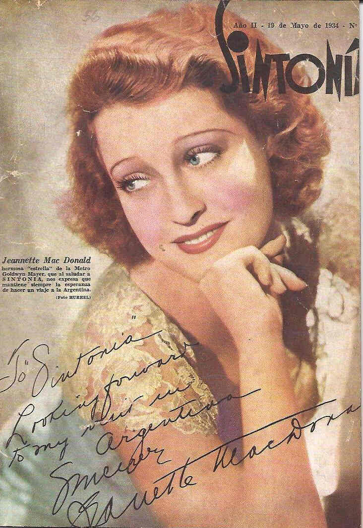 SINTONIA magazine side cover Issue 56 19 May 1934