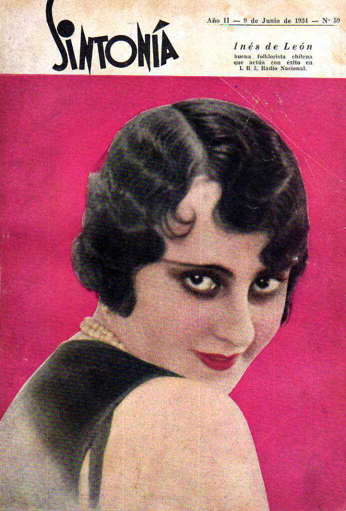 SINTONIA magazine side cover Issue 59 9 June 1934