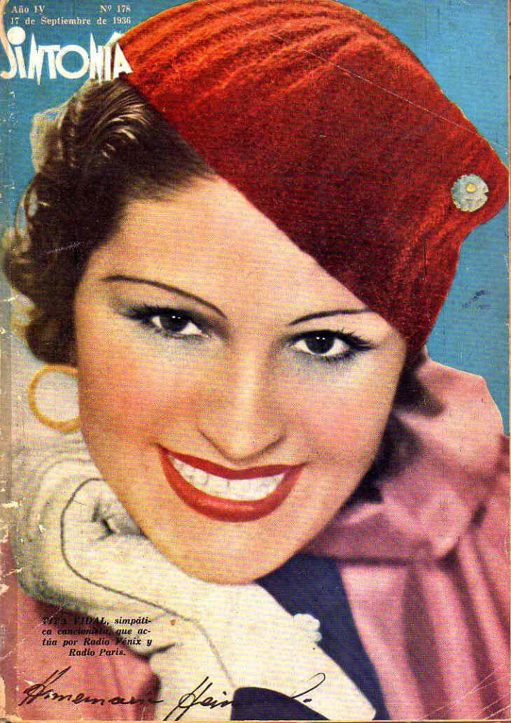 SINTONIA magazine side cover Issue 178 17 September 1936