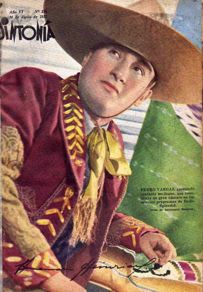 SINTONIA magazine side cover Issue 216 10 June 1937