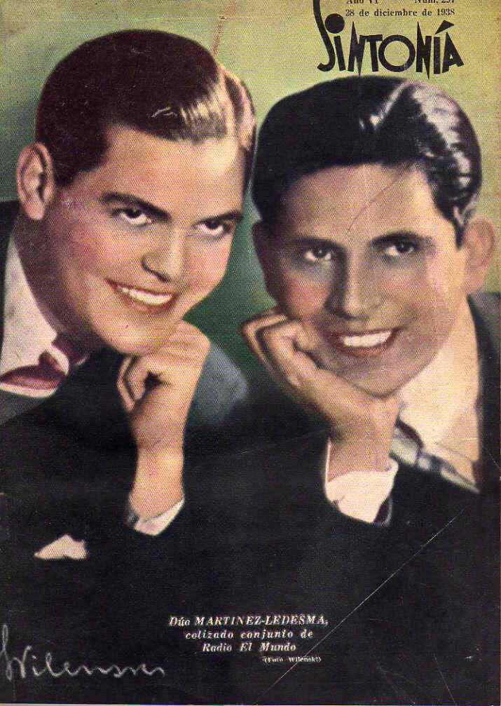 SINTONIA magazine side cover 28 December 1938