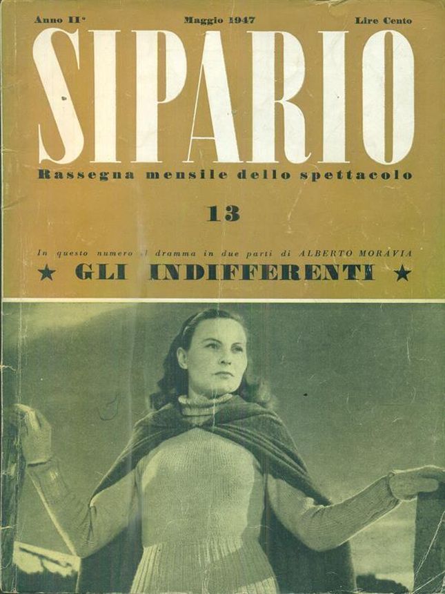 SIPARIO magazine side cover Issue 13 May 1947