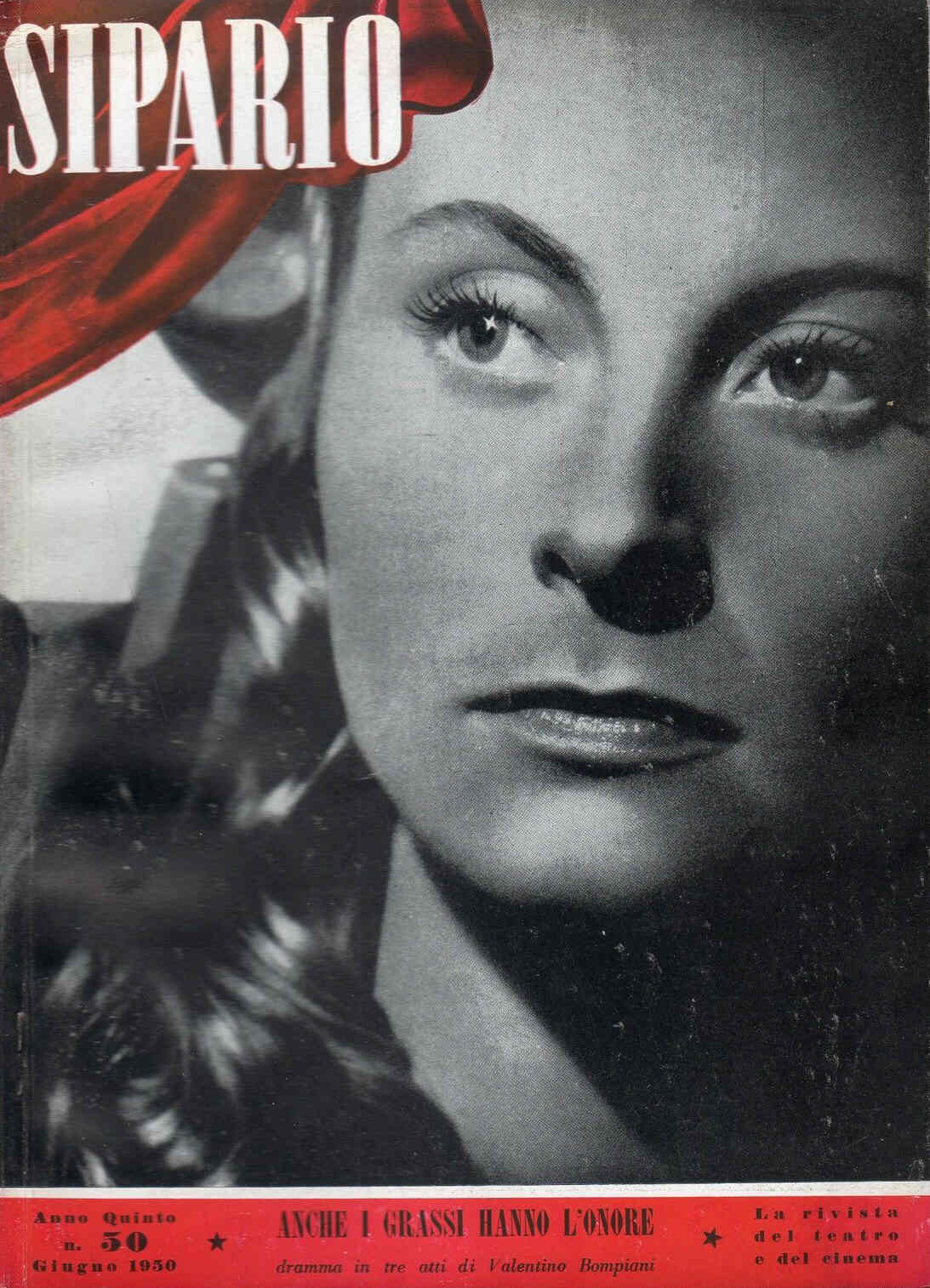 SIPARIO magazine side cover Issue 50 June 1950