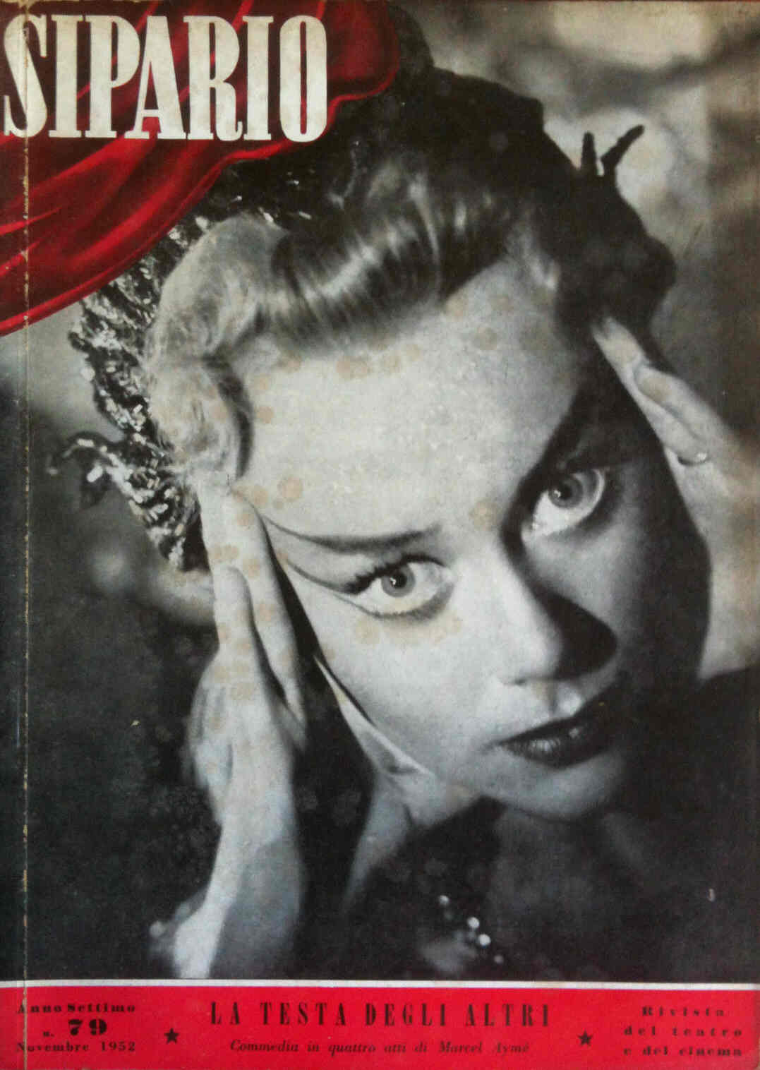 SIPARIO magazine side cover Issue 79 November 1952