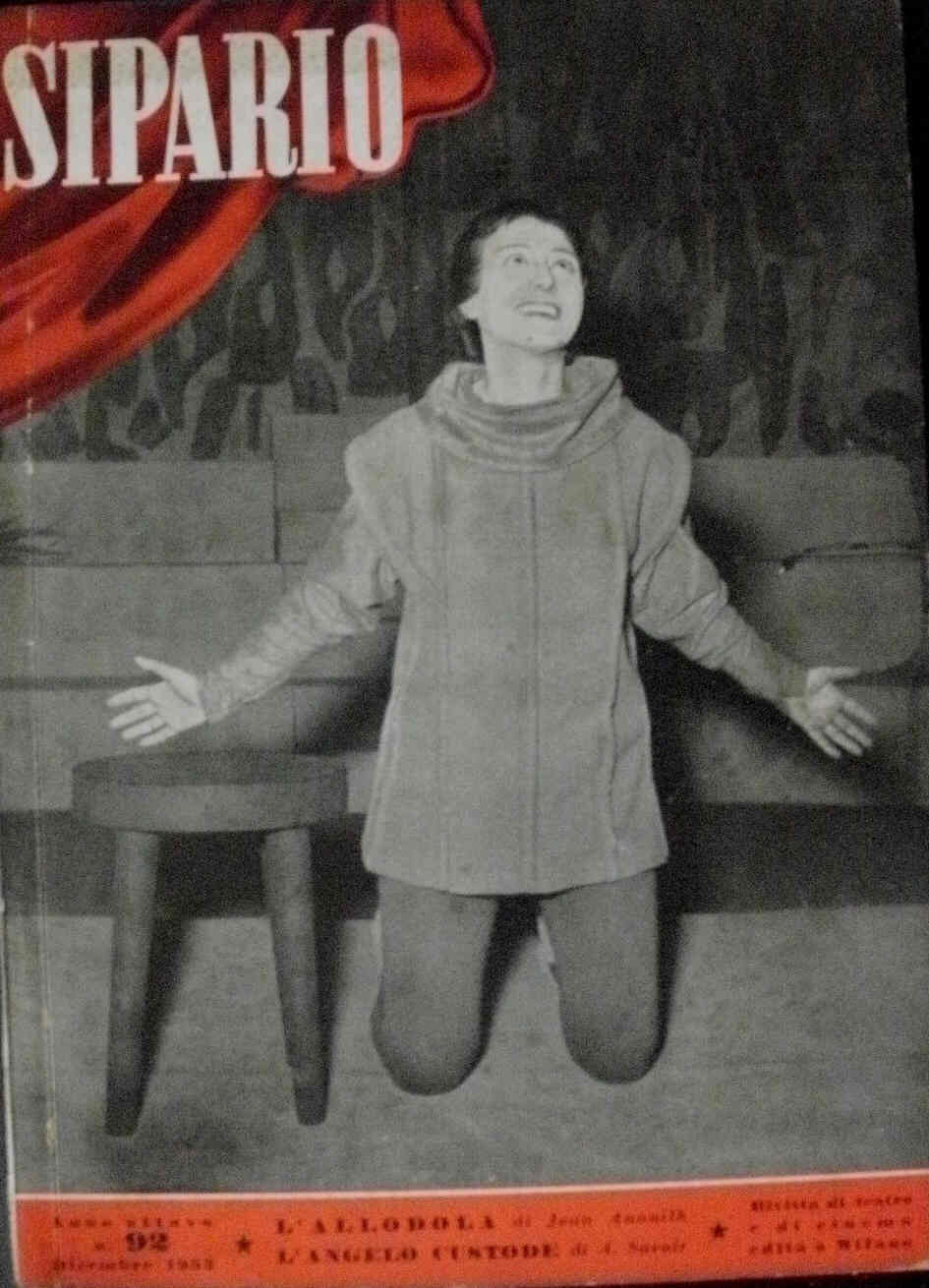 SIPARIO magazine side cover Issue 92 December 1953