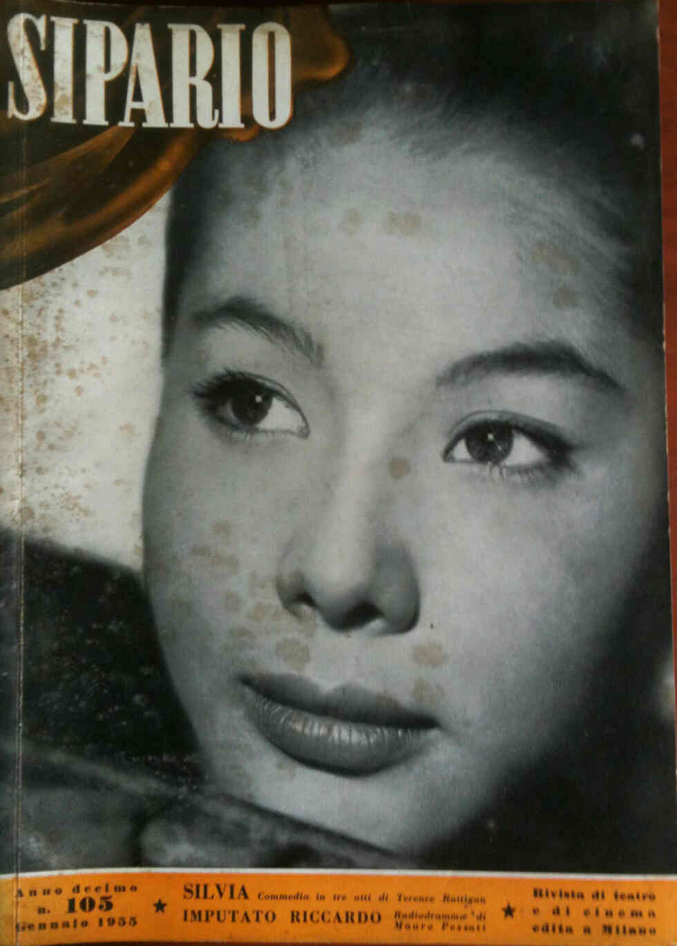 SIPARIO magazine side cover Issue 105 January 1955