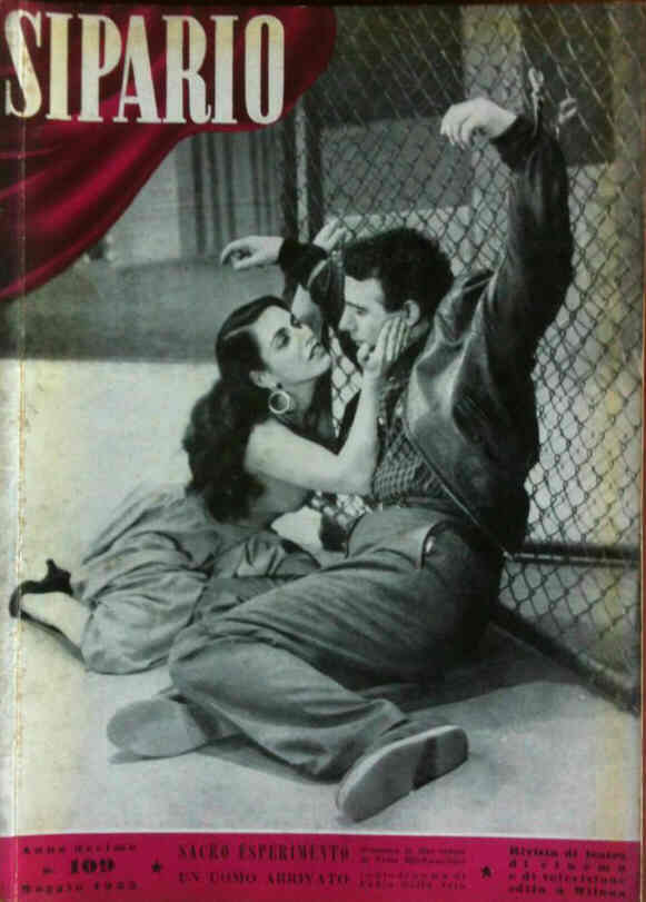 SIPARIO magazine side cover Issue 109 May 1955