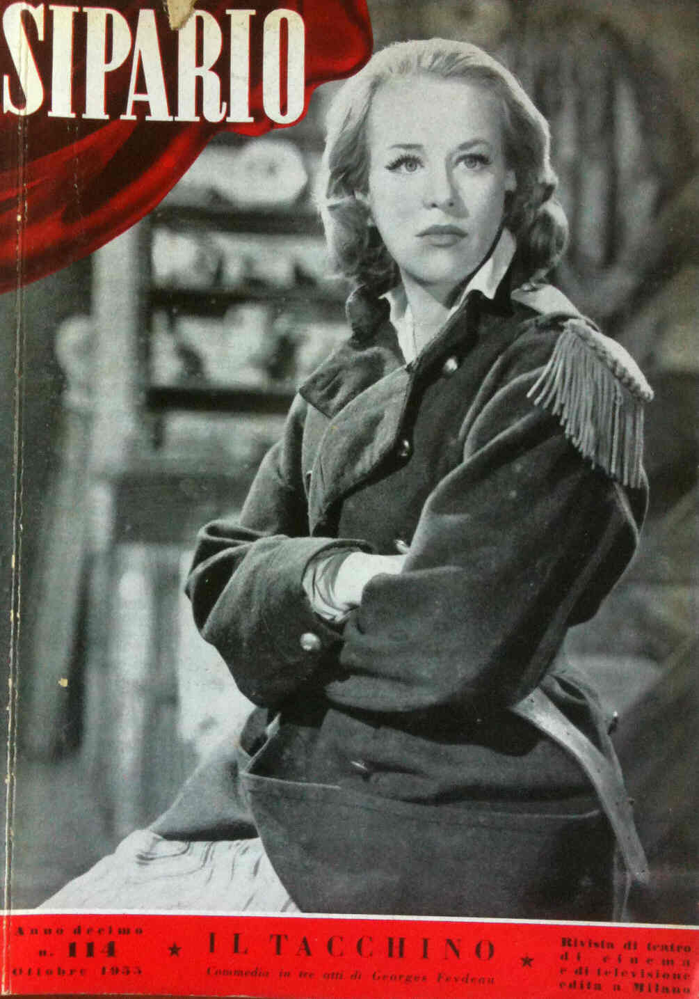 SIPARIO magazine side cover Issue 114 October 1955