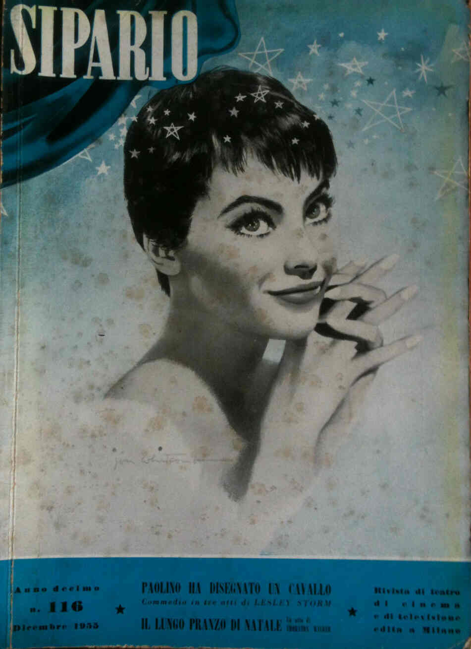 SIPARIO magazine side cover Issue 116 December 1955