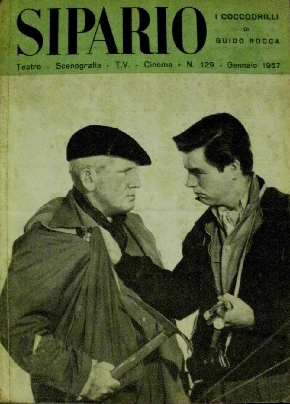 SIPARIO magazine side cover Issue 129 January 1957