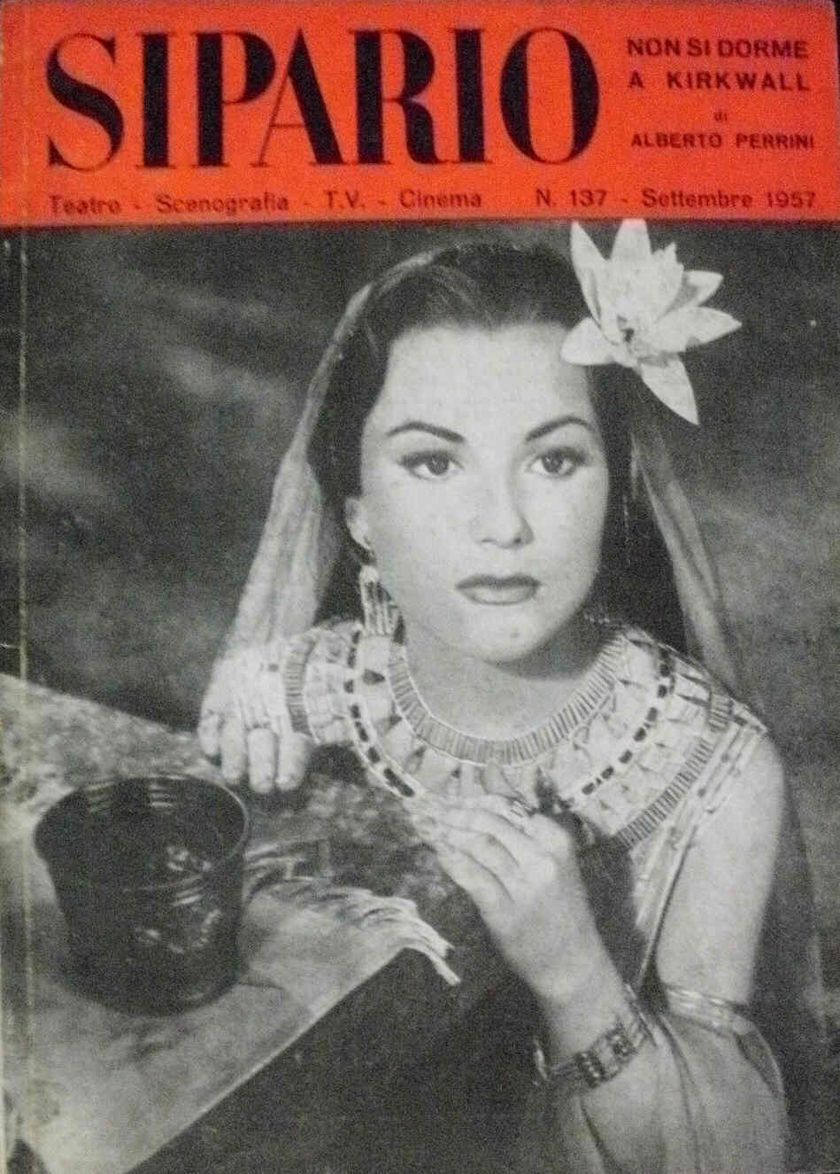 SIPARIO magazine side cover Issue 137 September 1957