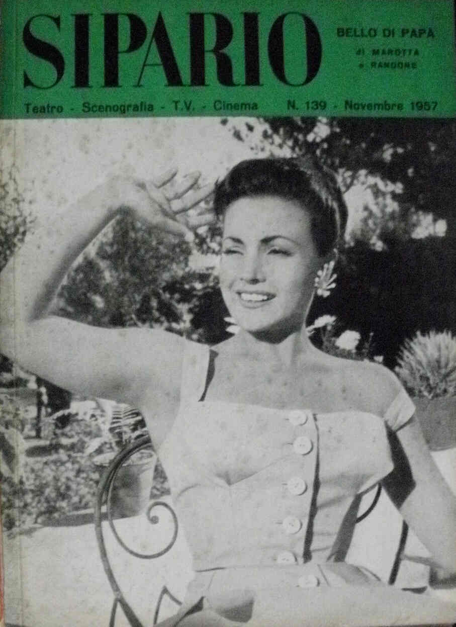 SIPARIO magazine side cover Issue 139 November 1957