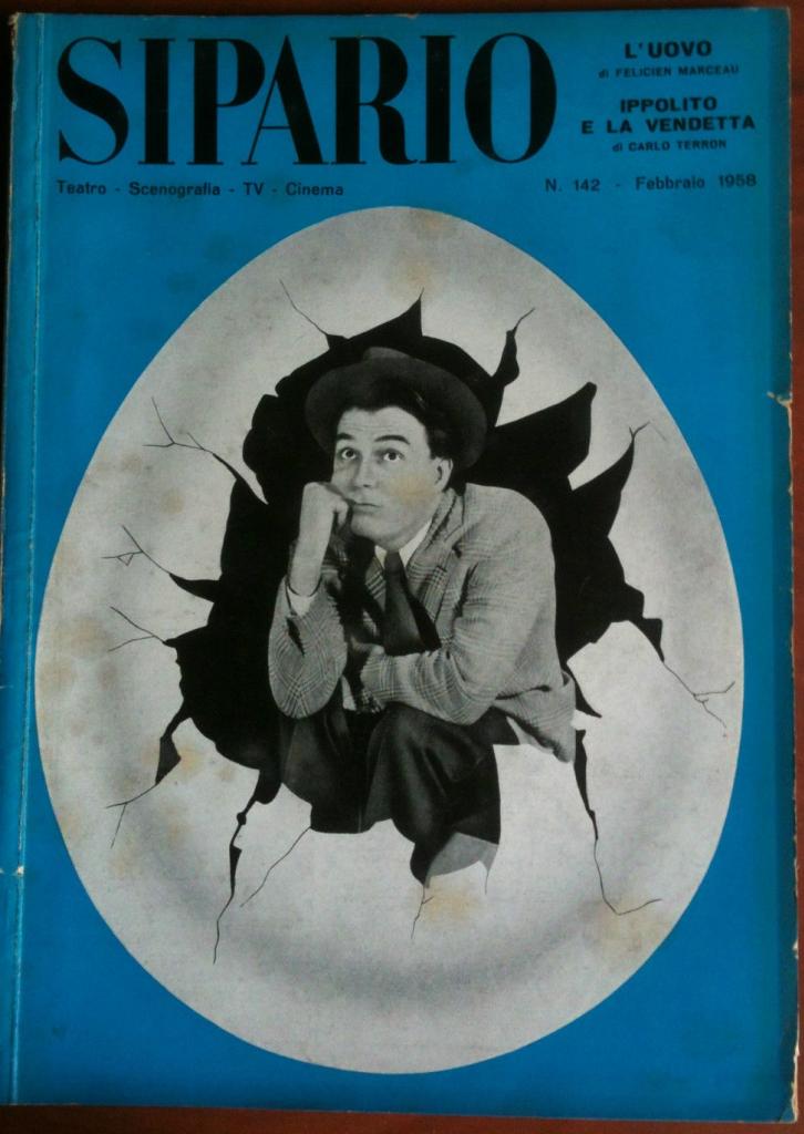 SIPARIO magazine side cover Issue 142 February 1958