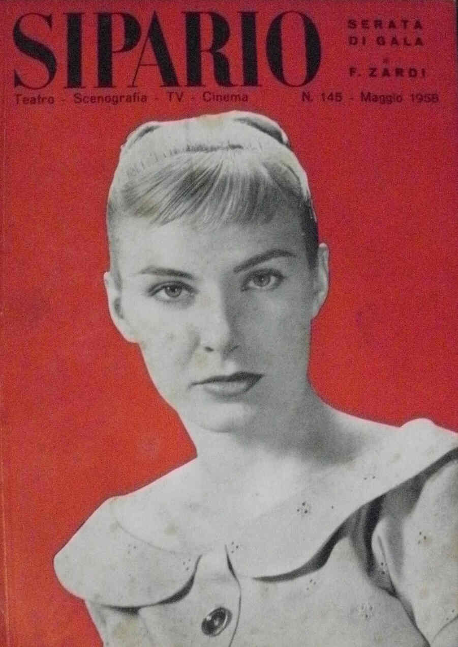 SIPARIO magazine side cover Issue 145 May 1958