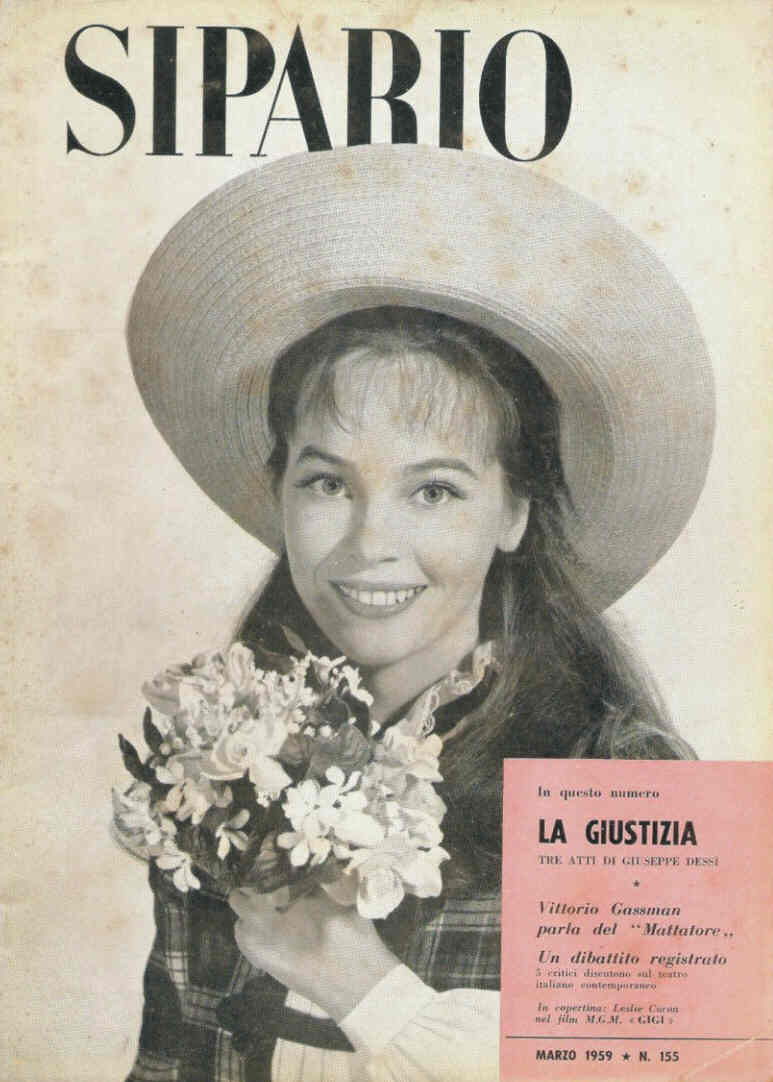 SIPARIO magazine side cover Issue 155 March 1959