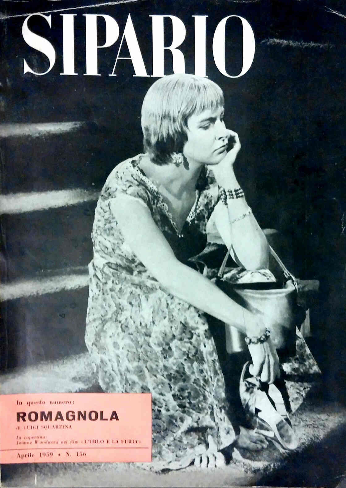 SIPARIO magazine side cover Issue 156 April 1959
