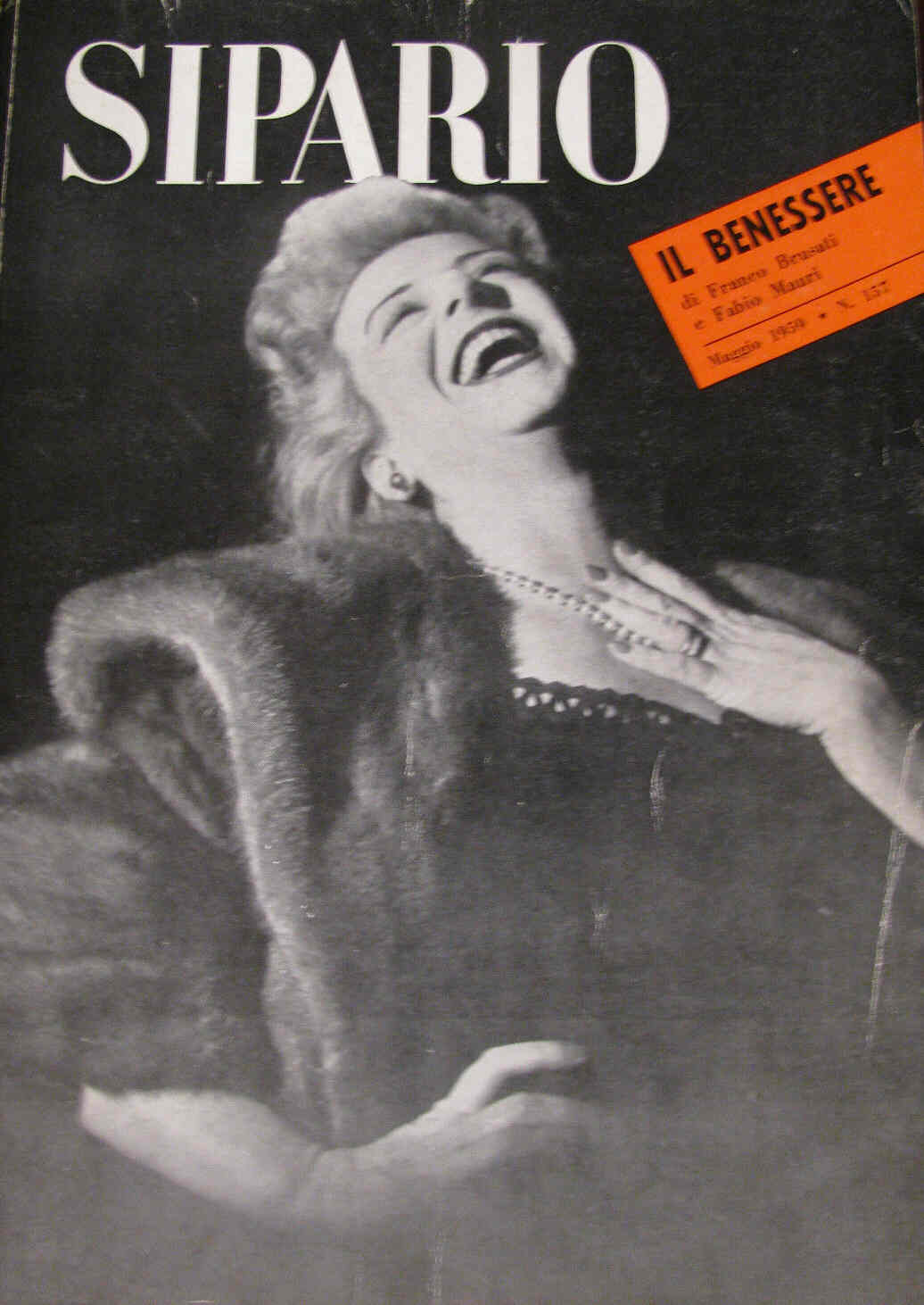 SIPARIO magazine side cover Issue 157 May 1959