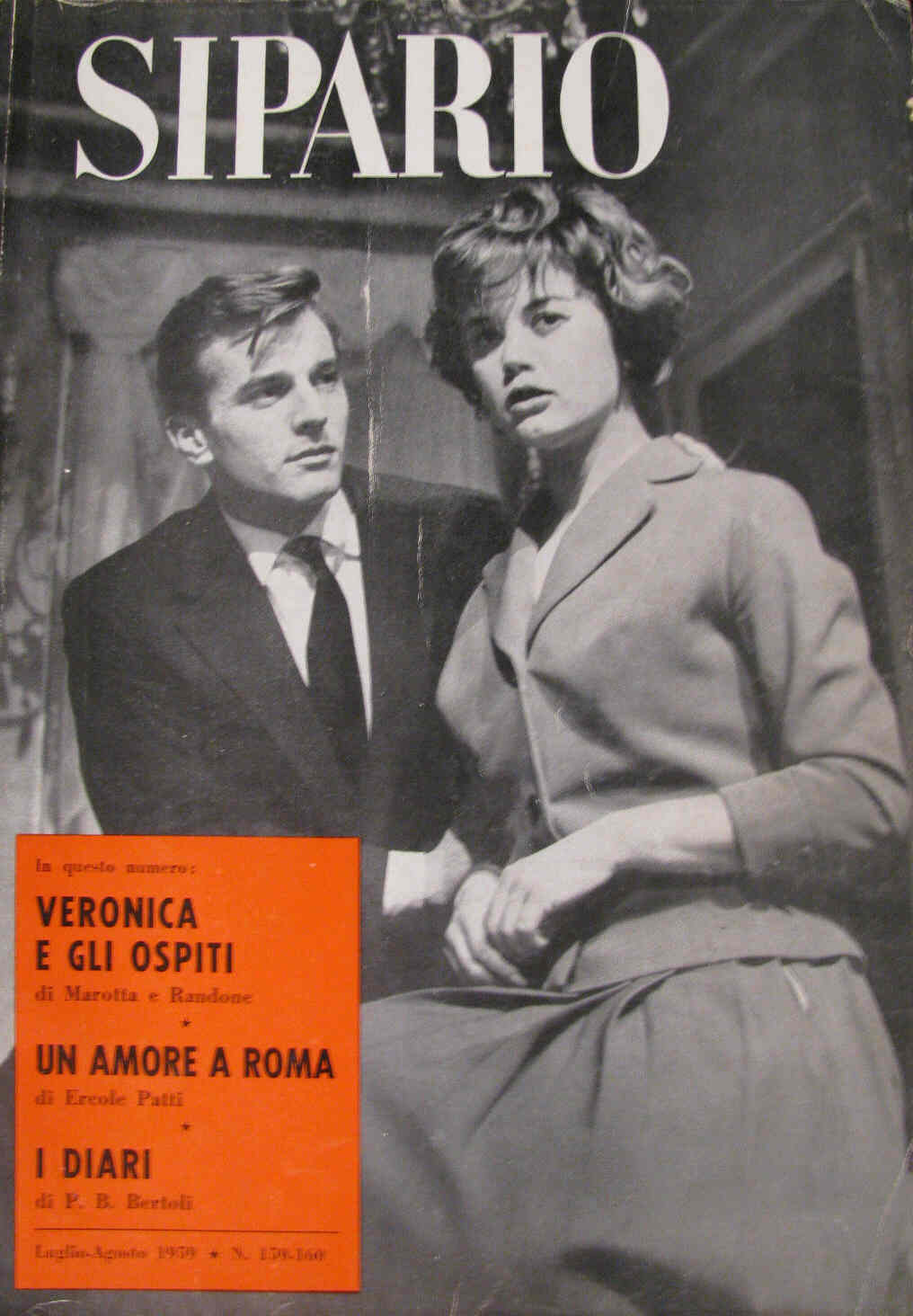 SIPARIO magazine side cover Issue 159/160 July/August 1959