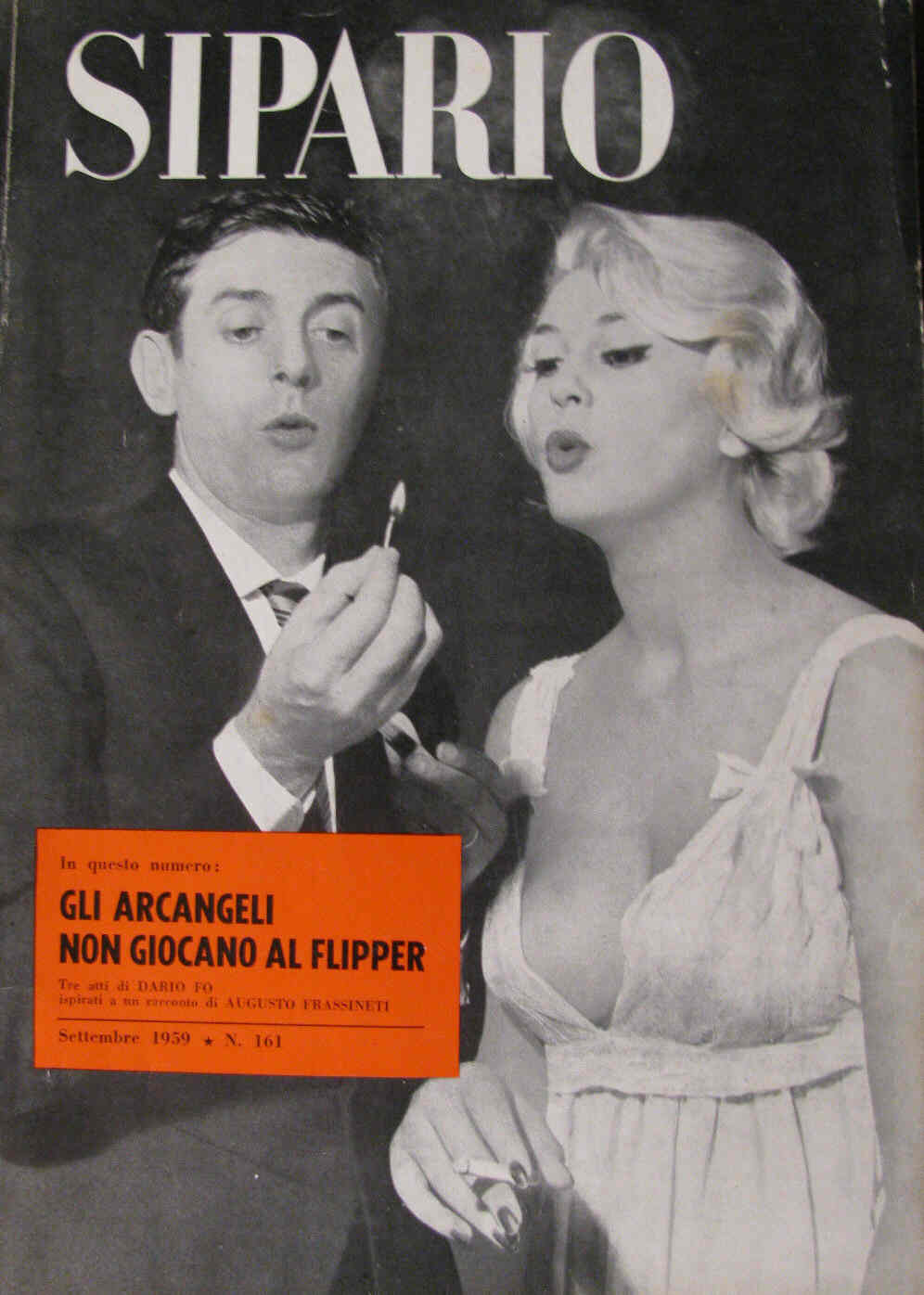 SIPARIO magazine side cover Issue 161 September 1959