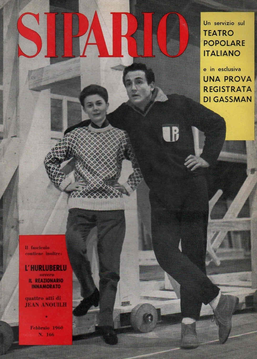 SIPARIO magazine side cover Issue 166 February 1960