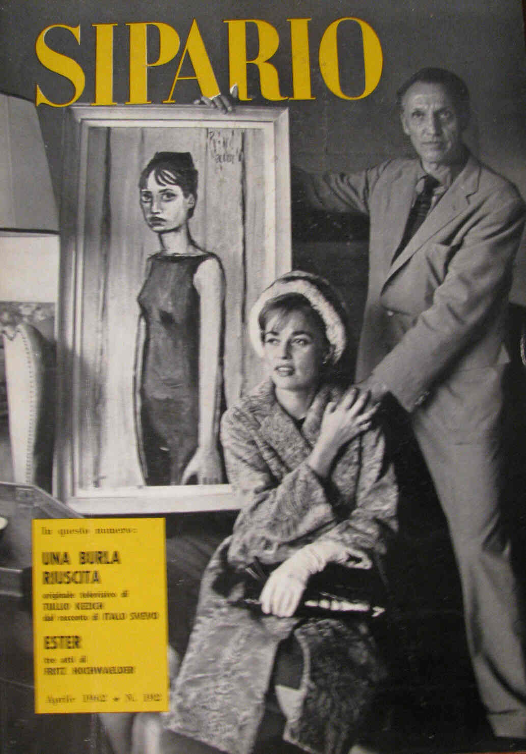 SIPARIO magazine side cover Issue 192 April 1962