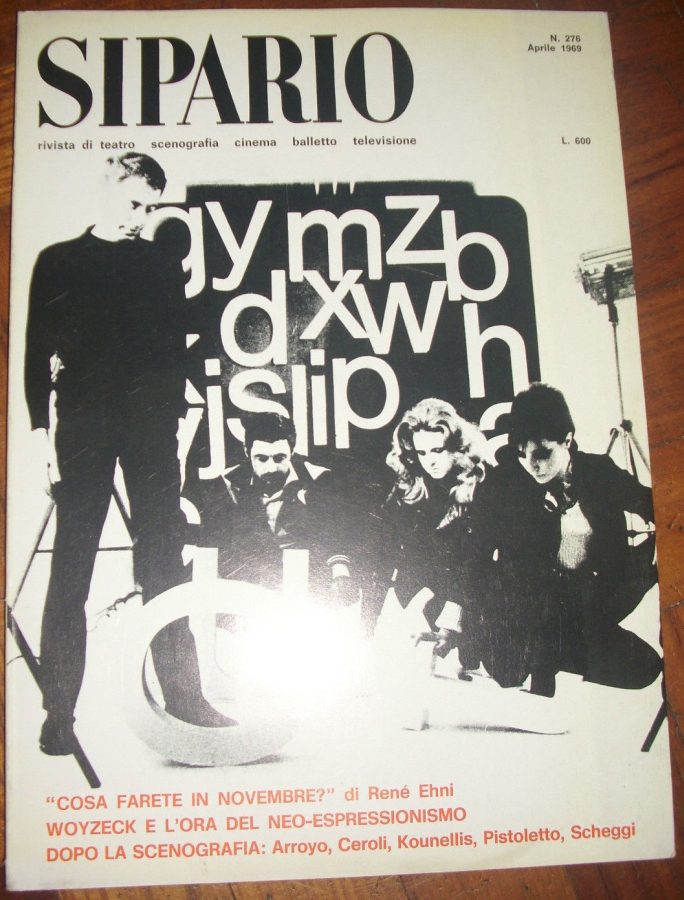 SIPARIO magazine side cover Issue 276 April 1969