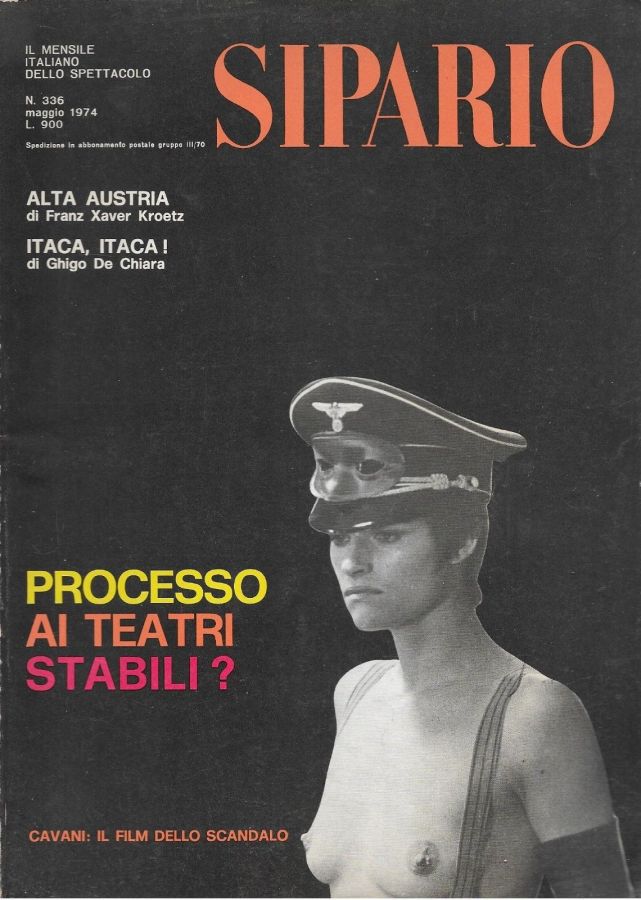 SIPARIO magazine side cover Issue 336 May 1974