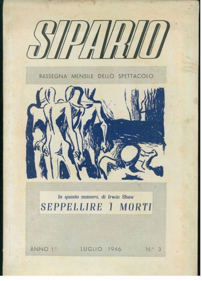 SIPARIO magazine side cover Issue 3  July 1946