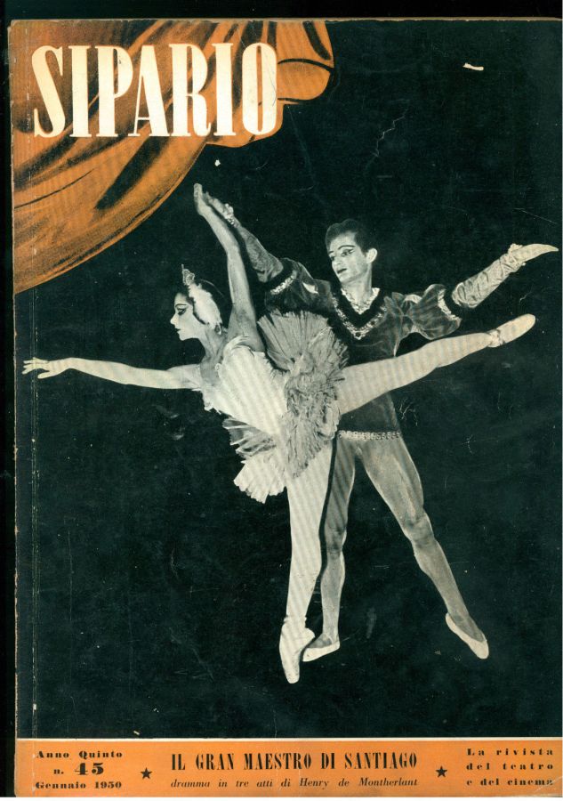 SIPARIO magazine side cover Issue 45  January 1950