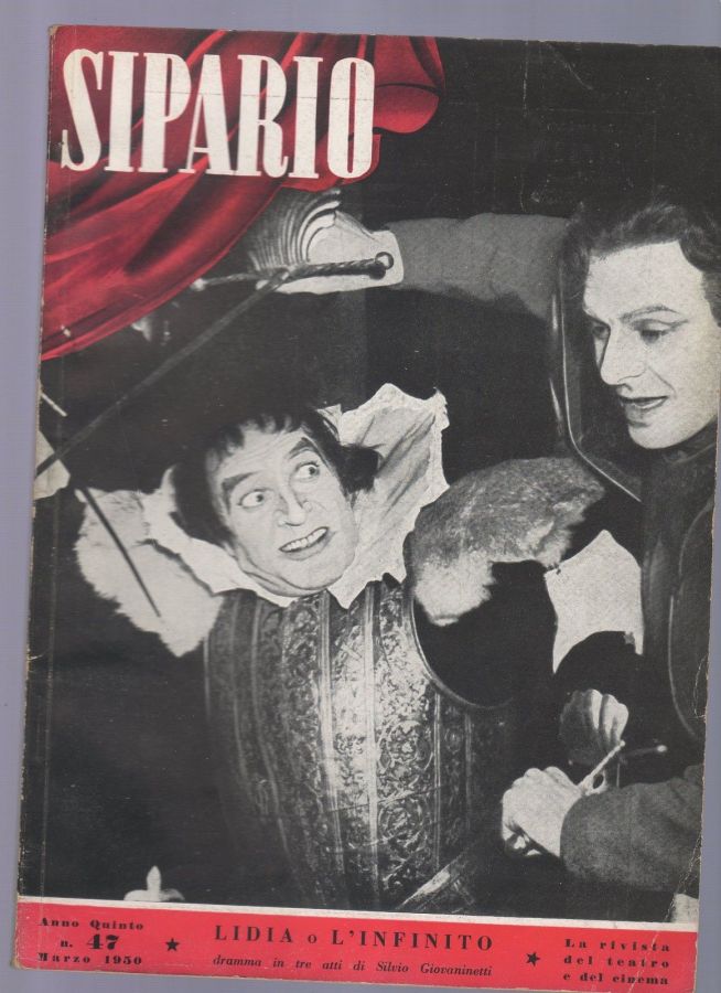 SIPARIO magazine side cover Issue 47  March 1950