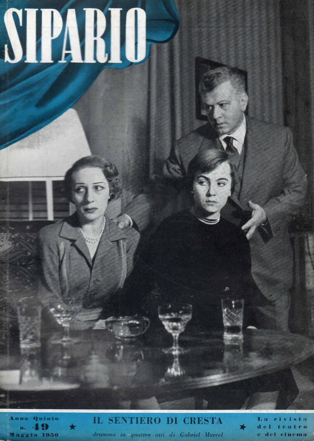 SIPARIO magazine side cover Issue 49 May 1950
