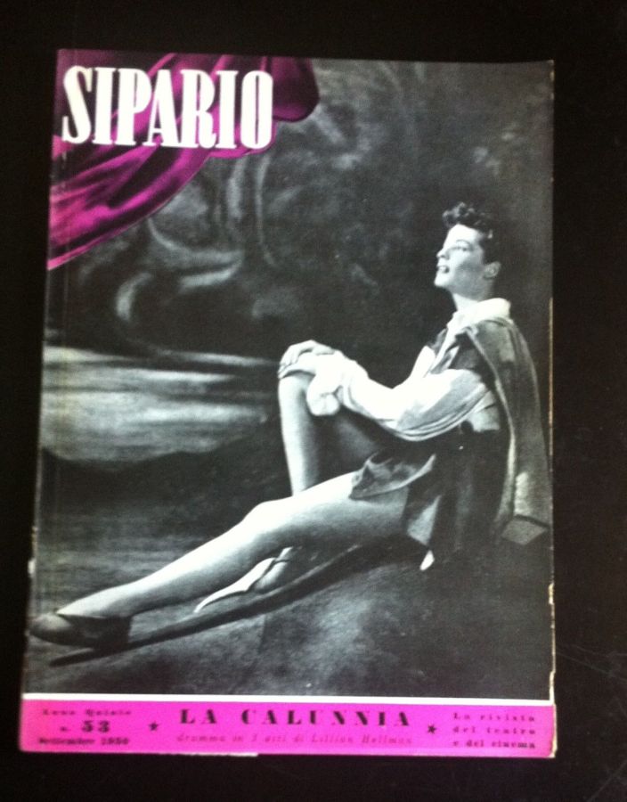 SIPARIO magazine side cover Issue 53 September 1950