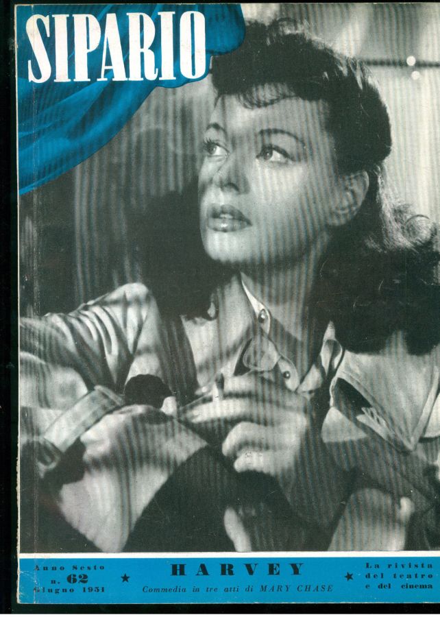 SIPARIO magazine side cover Issue 62 June 1951