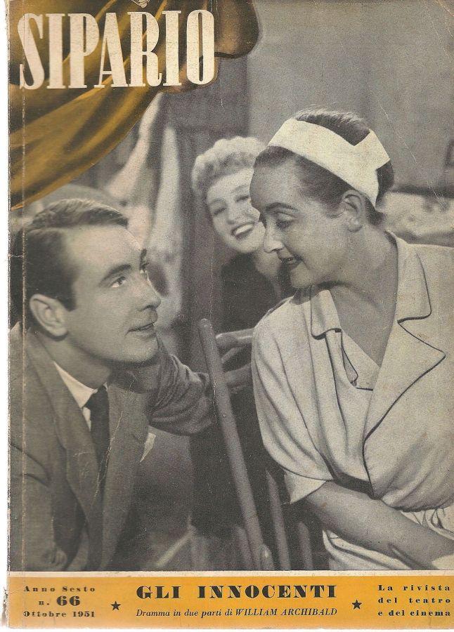 SIPARIO magazine side cover Issue 66 October 1951