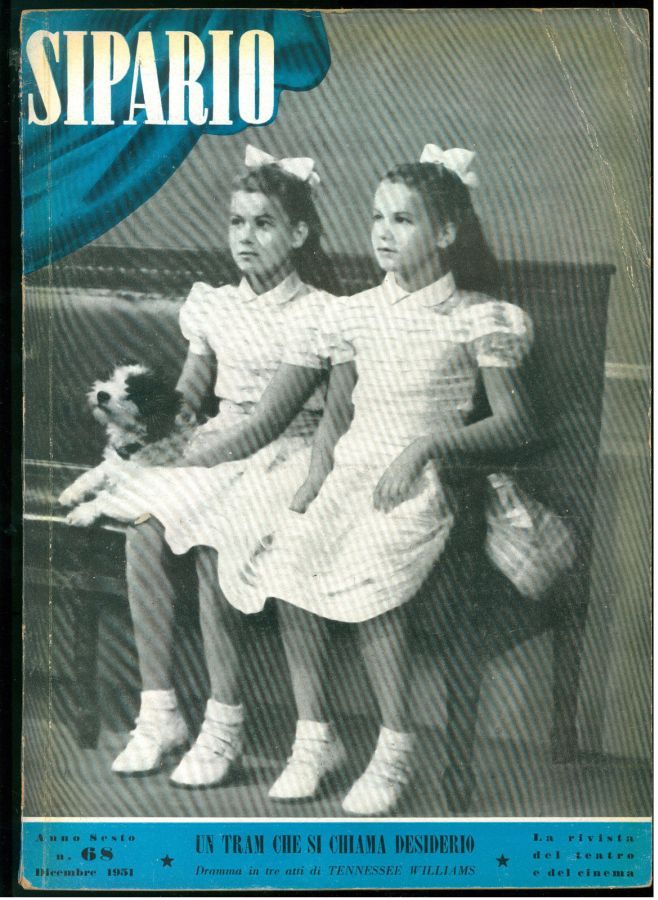 SIPARIO magazine side cover Issue 68  December 1951