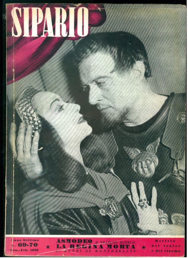 SIPARIO magazine side cover Issue 69/70 January/February 1952