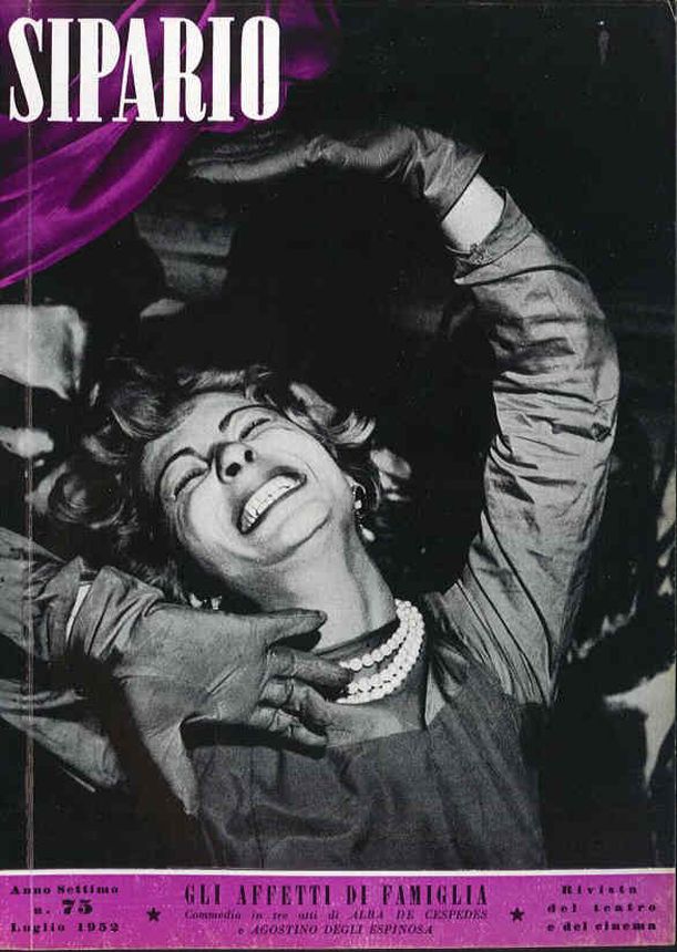 SIPARIO magazine side cover Issue 75  July 1952