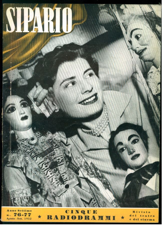 SIPARIO magazine side cover Issue 76/77 August/September 1952