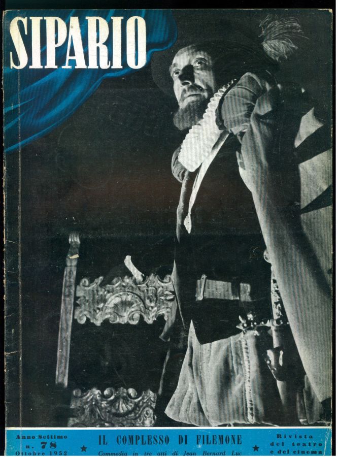 SIPARIO magazine side cover Issue 78 October 1952