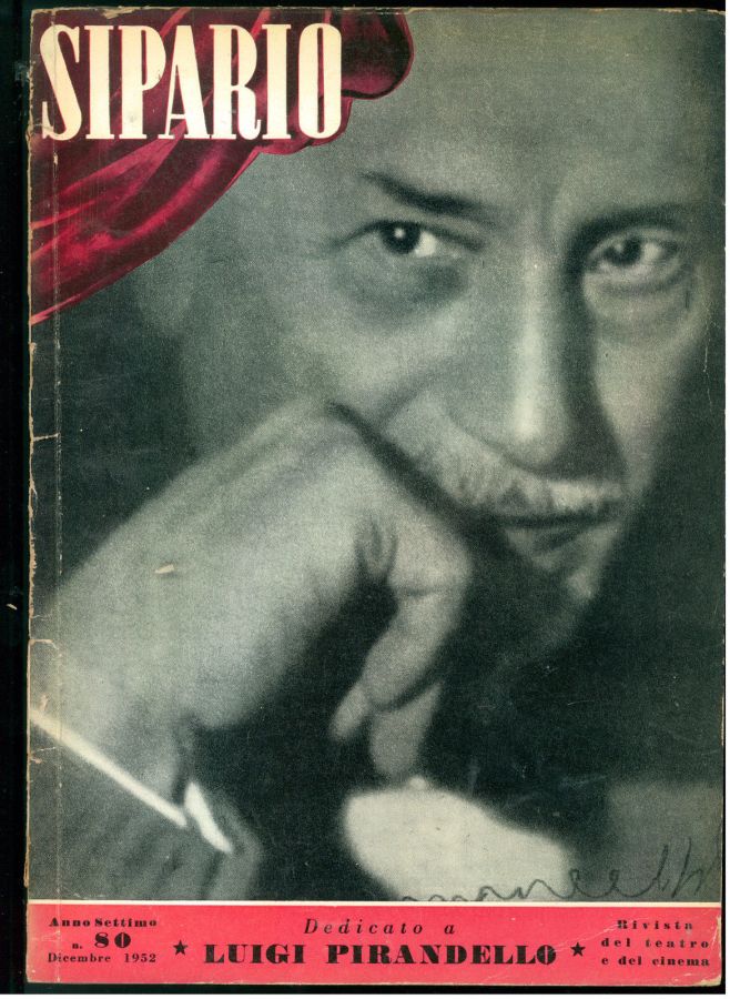SIPARIO magazine side cover Issue 80 December 1952