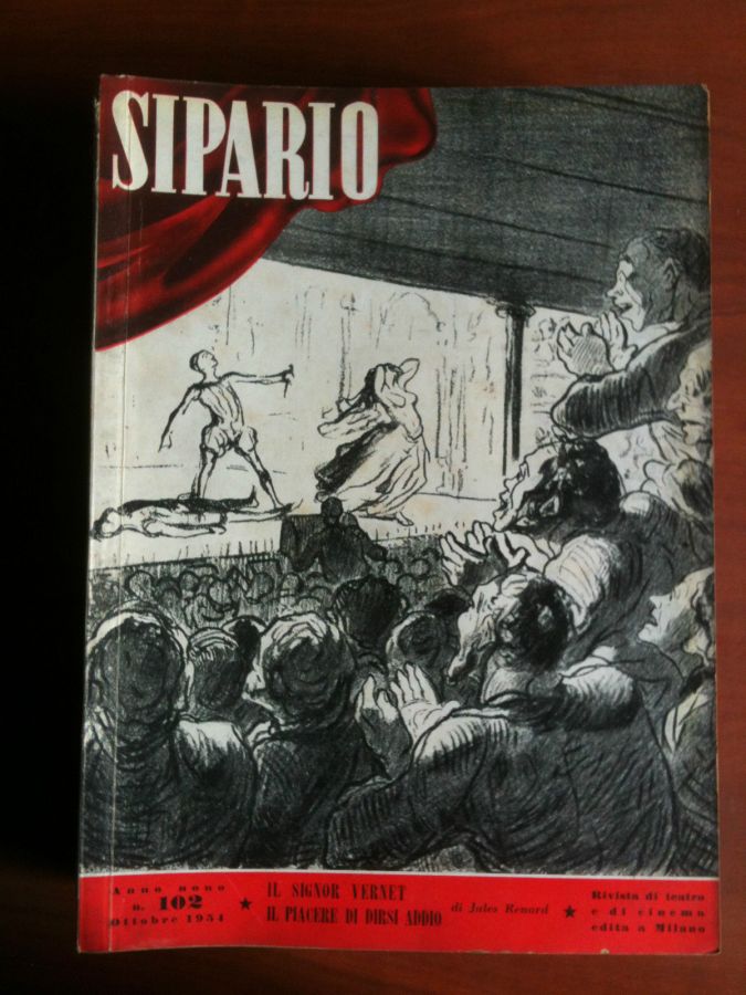 SIPARIO magazine side cover Issue 102  October 1954