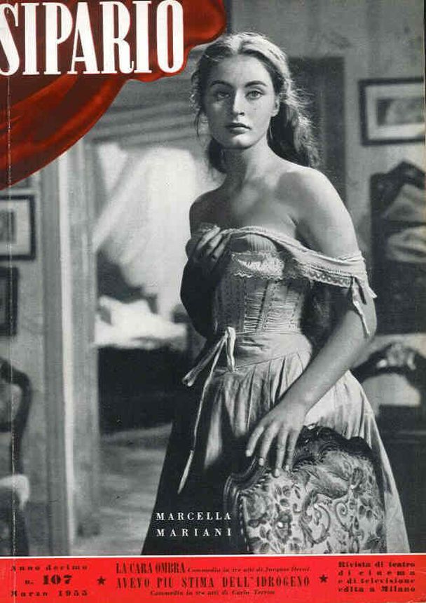 SIPARIO magazine side cover Issue 107  March 1955