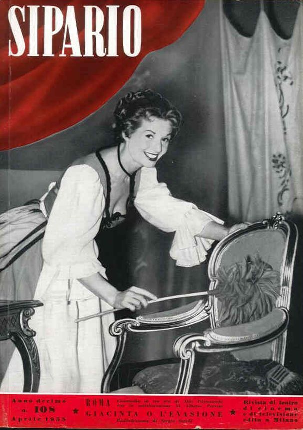 SIPARIO magazine side cover Issue 108  April 1955