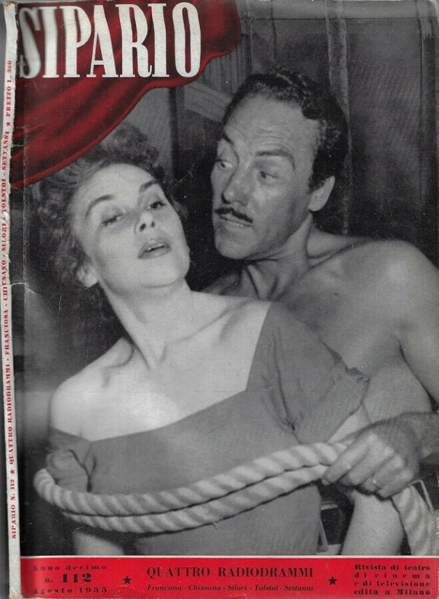SIPARIO magazine side cover Issue 112  August 1955