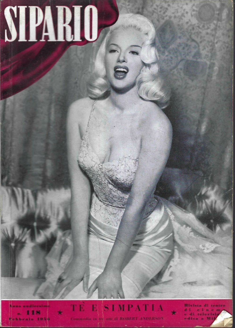SIPARIO magazine side cover Issue 118  February 1956