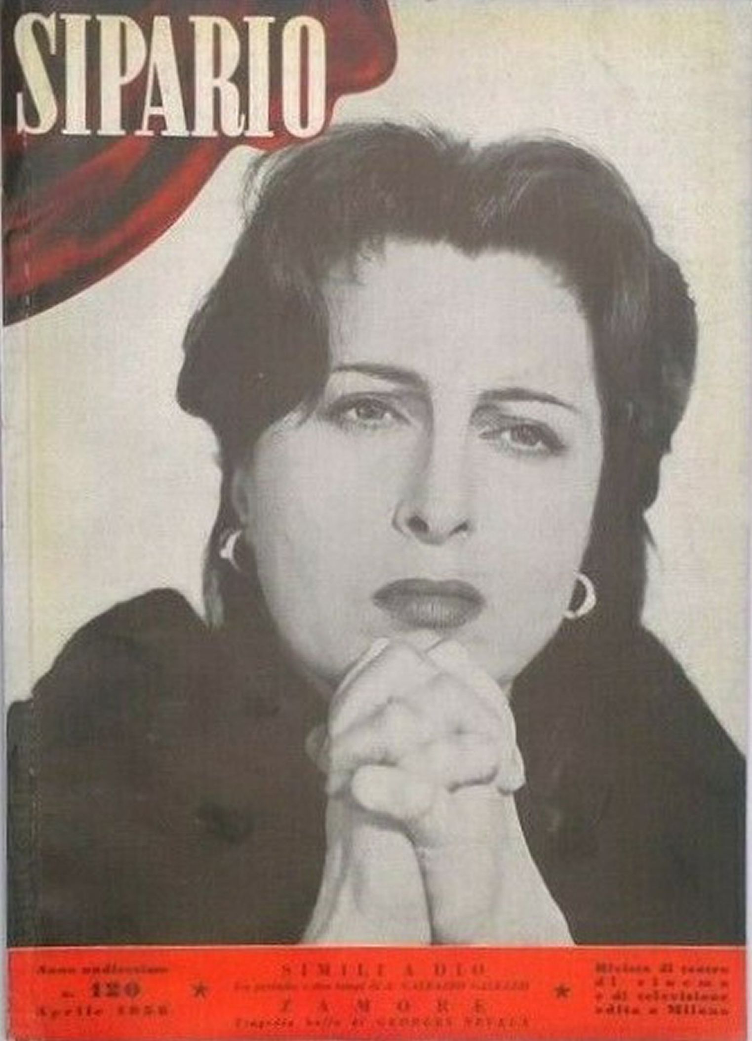 SIPARIO magazine side cover Issue 120  April 1956
