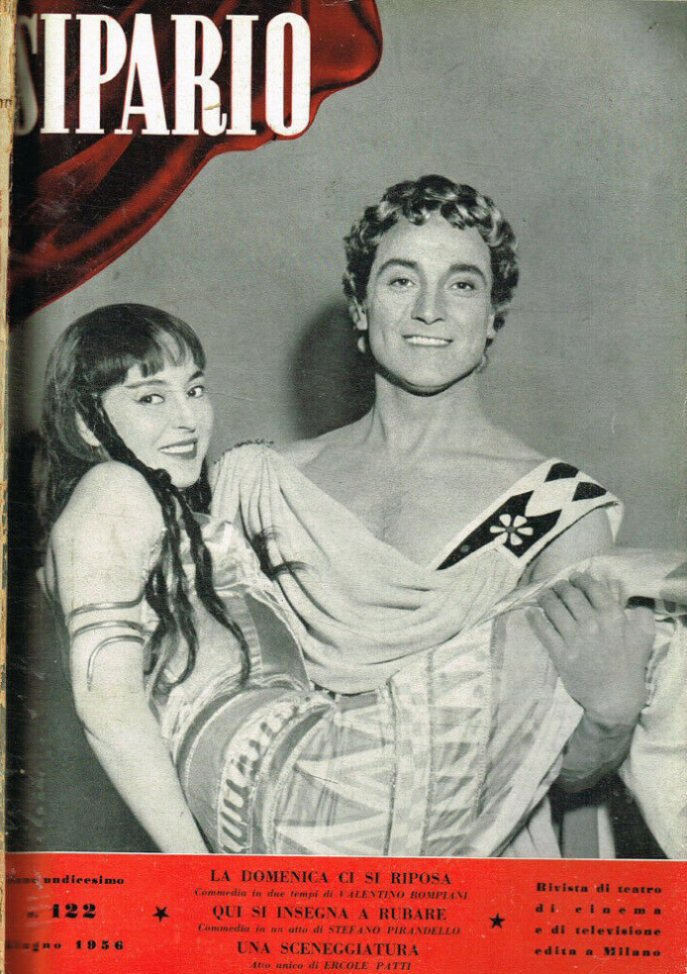 SIPARIO magazine side cover Issue 122  June 1956