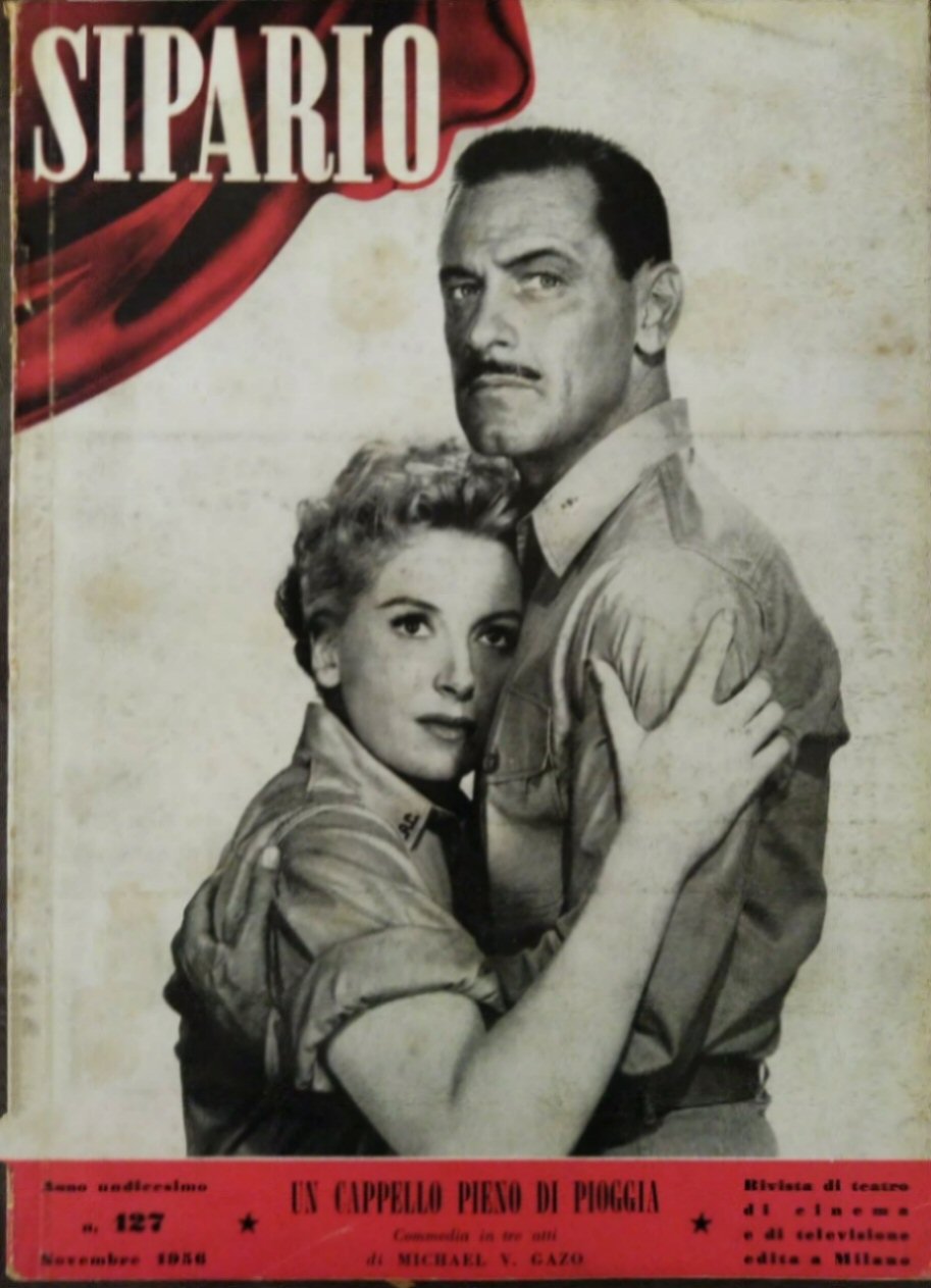 SIPARIO magazine side cover Issue 127  November 1956